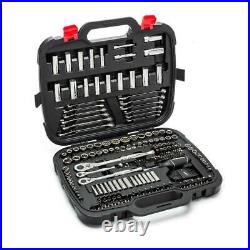 Husky Mechanic Tool Set Hex Keys Ratchet Socket Extender Hand Tool 211 Pc