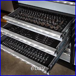 Husky Mechanics Multi-Tool Set Metric/SAE Chrome with EVA Foam Trays (290-Piece)