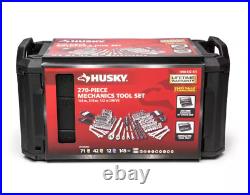 Husky Mechanics Tool Set 270 Piece Mechani'c Tools Set 3 Drawer Case Box