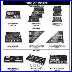Husky mechanics tool set portable eva foam trays (290-piece)