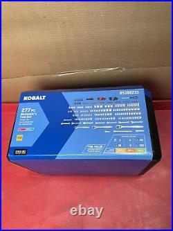 Kobalt 5389233 SAE Metric Polished Tool Case 277 Pieces Brand New NIB