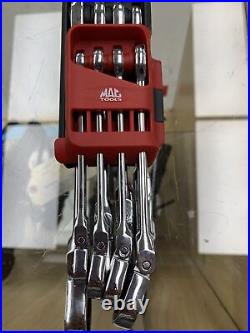 Mac Tools SAE 8 Piece 12 Point Flex Head Ratchet Wrench Set 206352