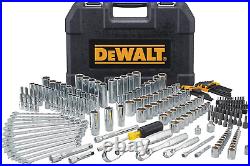 Mechanic Tool Set, 247-Piece, 1/4 In, 3/8 In. And 1/2 In. Drive, SAE, Ratchets