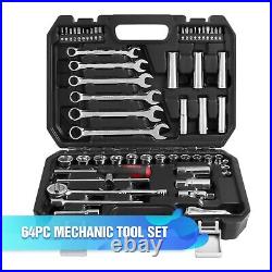 Mechanic Tool Set for Car Home Tool Kits Ratchet Handle Wrench Socket tool box