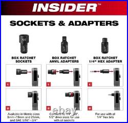 Milwaukee 3050-20 M12 INSIDER Extended Reach Low Profile Ratchet &Socket Set