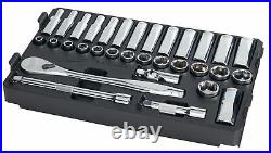 Milwaukee, 3/8 in. Drive Metric Ratchet and Socket Mechanics Tool Set SHIPS NOW