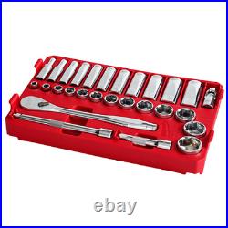 Milwaukee 48-22-9481 3/8 28pc Ratchet and Socket Set in PACKOUT SAE