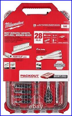 Milwaukee 48-22-9481 3/8 Drive 28pc Ratchet & Socket Set with PACKOUT Organizer