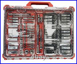 Milwaukee 48-22-9486 1/4 and 3/8 Metric & SAE Ratchet & Socket Set with Packout