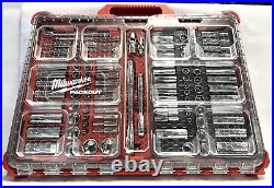 Milwaukee 48-22-9486 1/4 and 3/8 Metric & SAE Ratchet & Socket Set with Packout