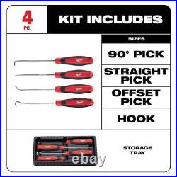Milwaukee Ratchet+Socket Tool Set 3/8 With Hook/Pick Set + Pry Bar Set (66-Piece)