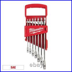 Milwaukee Ratchet and Socket Mechanics Tool Set 3/8 in Combination Wrenches