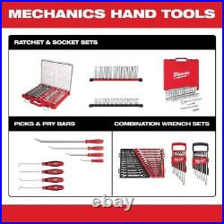 Milwaukee Ratchet and Socket Sets 3/8 Metric Mechanics Tool Set+Case+Bag
