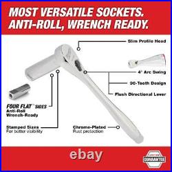 Milwaukee Ratcheting Wrench Tool Set 1/4in Drive Ratchet Socket Combination 64pc