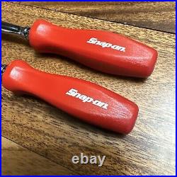 NEW Snap-on Tools 2pc 1/4 CLASSIC RED Hard Handle THLD72 THLFD72 Ratchet Set