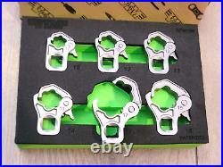 NEW Vim Tools 6pc 3/8 dr Ratcheting Flare Nut Wrench Set 10-19mm withTray #RFW100