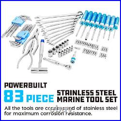 Powerbuilt 83 Piece Stainless Steel Marine Tool Set 642411