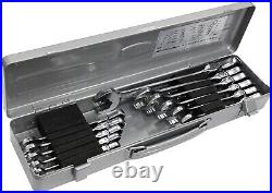 RMFQ110 Tone Swing Quick Ratchet Box Wrench Set with Tool Box 11 Pieces New