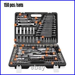 Ratchet Wrenches Set Precision Sleeve Joint Hardware Car Repairing Tool Kit Box