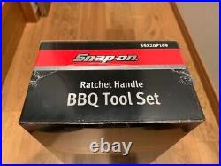 SNAP-ON BBQ Tool Set Ratchet Handle Frying spatula Tong Unused Rare Unused New