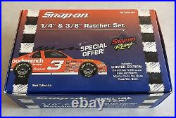 Snap-On TML836 1/4 F836 3/8 Ratchet Set Dale Earnhardt Race Car Bank Stock Box