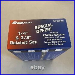 Snap-On TML836 1/4 F836 3/8 Ratchet Set Dale Earnhardt Race Car Bank Stock Box