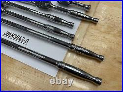 Snap-on Tools USA NEW 8 Piece 3/8 Drive Chrome Master Ratchet Set