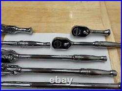 Snap-on Tools USA NEW 8 Piece 3/8 Drive Chrome Master Ratchet Set