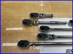 Snap-on Tools USA NEW 8 Piece 3/8 Drive Chrome Master Ratchet Set