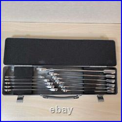 TONE Swing Quick Ratchet Box Wrench Set RM110 with Tool Box 11 Pieces New Japan