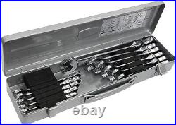 Tone Swing Quick Ratchet Box Wrench Set RMFQ110 with Tool Box 11 Pieces