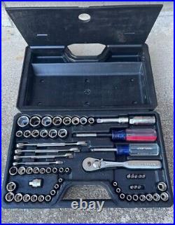VINTAGE Craftsman 63-Piece Standard 1/4 & 3/8 Mechanics Tool Set #33039 USA