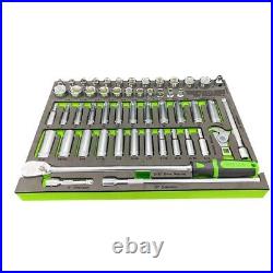 Vim Tools 52pc Master 3/8 dr Socket Ratchet Tool Set SAE & Metric withTray SMS600