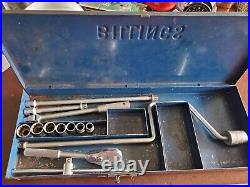 Vintage Billings 3/8 Drive Ratchet Socket Wrench Set withBreaker, Extensions, Etc