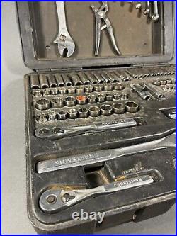 Vintage Craftsman USA 111pc Socket Set 1/2, 3/8 & 1/4 Dr. #933521. With Case
