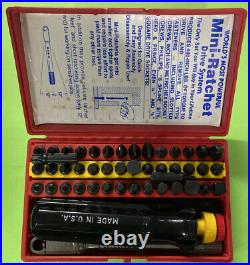 WFMC WF-4-52 52 Pc Super Deluxe Mini Ratchet Tool Bit Set Wadsworth Falls NEW