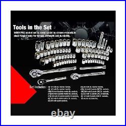 WORKPRO 408 Piece Mechanics Tool Set 3 Drawer Heavy Duty Metal Box W009044A New