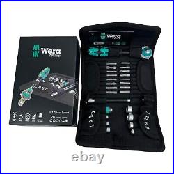 Wera Tools 26Pc Zyklop KK Speed Ratchet ¼ Socket and Bit Set with Pouch Metric