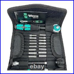 Wera Tools 26Pc Zyklop KK Speed Ratchet ¼ Socket and Bit Set with Pouch Metric