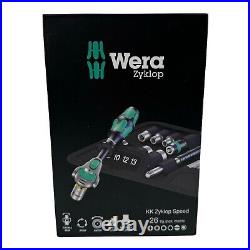 Wera Tools 26Pc Zyklop KK Speed Ratchet ¼ Socket and Bit Set with Pouch Metric