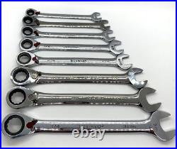 Westward Tools SAE Ratcheting OFFSET Combination WRENCH Set Lot Reversible Rack