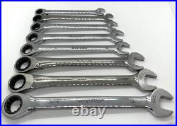 Westward Tools SAE Ratcheting OFFSET Combination WRENCH Set Lot Reversible Rack