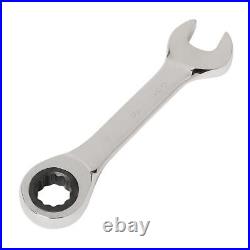 Wrench Stubby Ratchet Socket Combination Single Spanner Nut Hand Tools 8mm-19mm